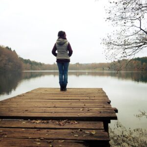 web, lake, forest, nature, woman, to stand, boardwalk, water, reflection, optimism, quiet, goal, soul, depression, burnout, menopause, alone, lonliness, confidence, enjoy, relaxation, wish, air, think, future, menopause, menopause, menopause, menopause, menopause